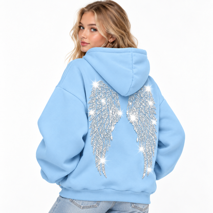 Wingz Hood™ | Bluza z cekinowymi skrzydłami