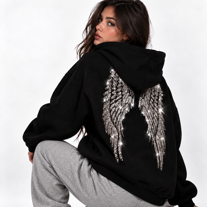 Wingz Hood™ | Bluza z cekinowymi skrzydłami