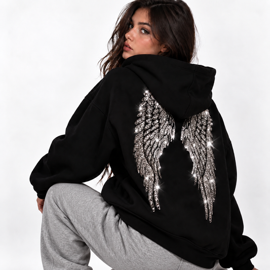 Wingz Hood™ | Bluza z cekinowymi skrzydłami