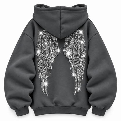 Wingz Hood™ | Bluza z cekinowymi skrzydłami