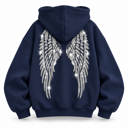 Wingz Hood™ | Bluza z cekinowymi skrzydłami