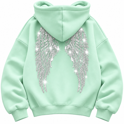 Wingz Hood™ | Bluza z cekinowymi skrzydłami